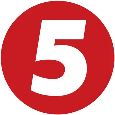 Logo for 5 TV