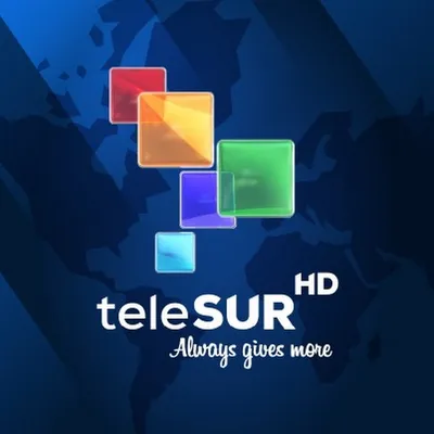 Logo for Telesur TV (English)